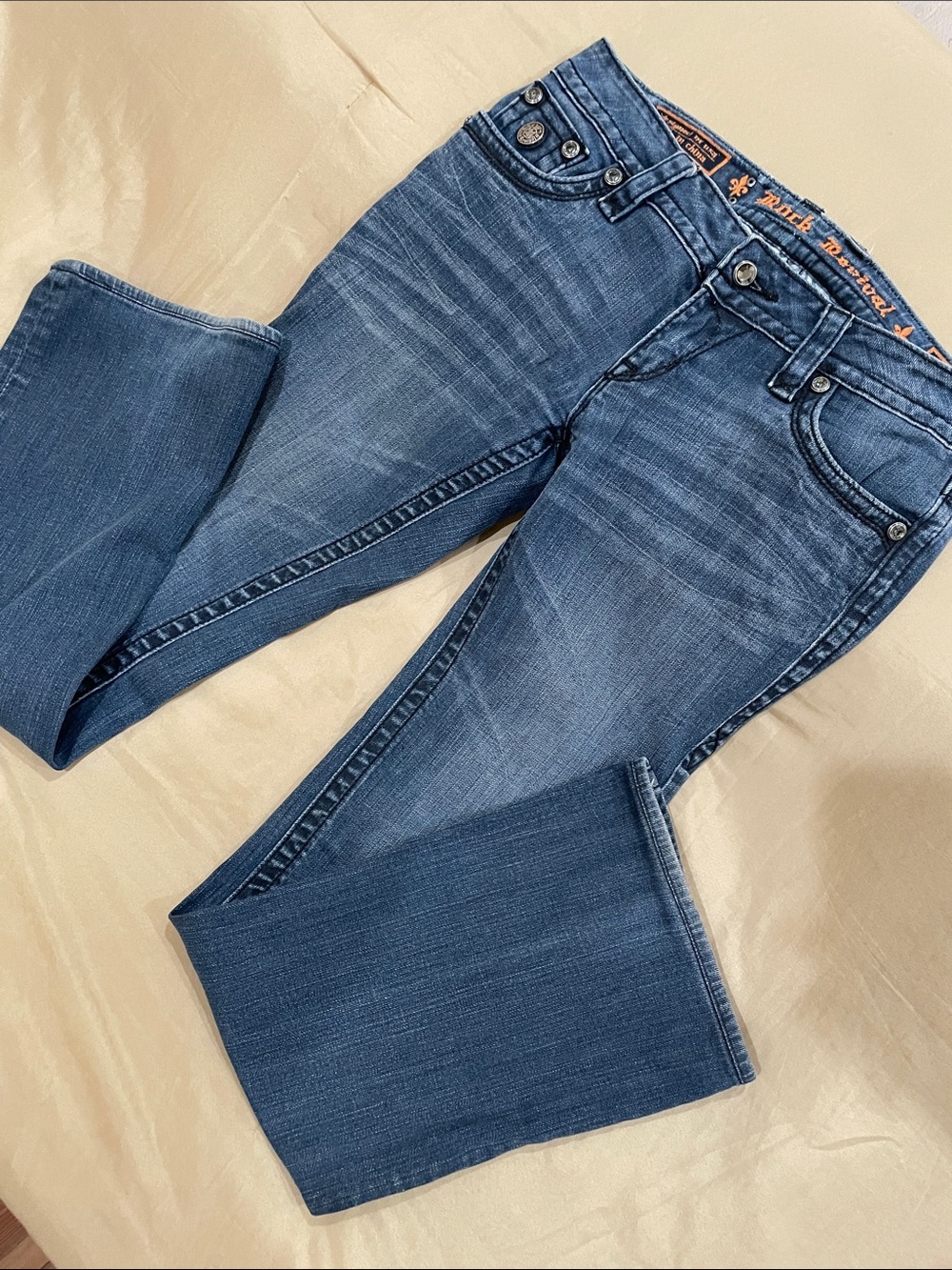 ROCK REVIVAL Celine Bootcut Women's Mid-Blue Jeans Sz 29